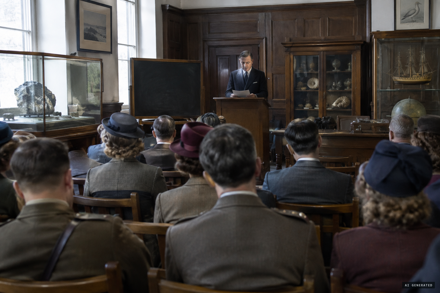 Ashley Rowe reads his paper on the case in 1941