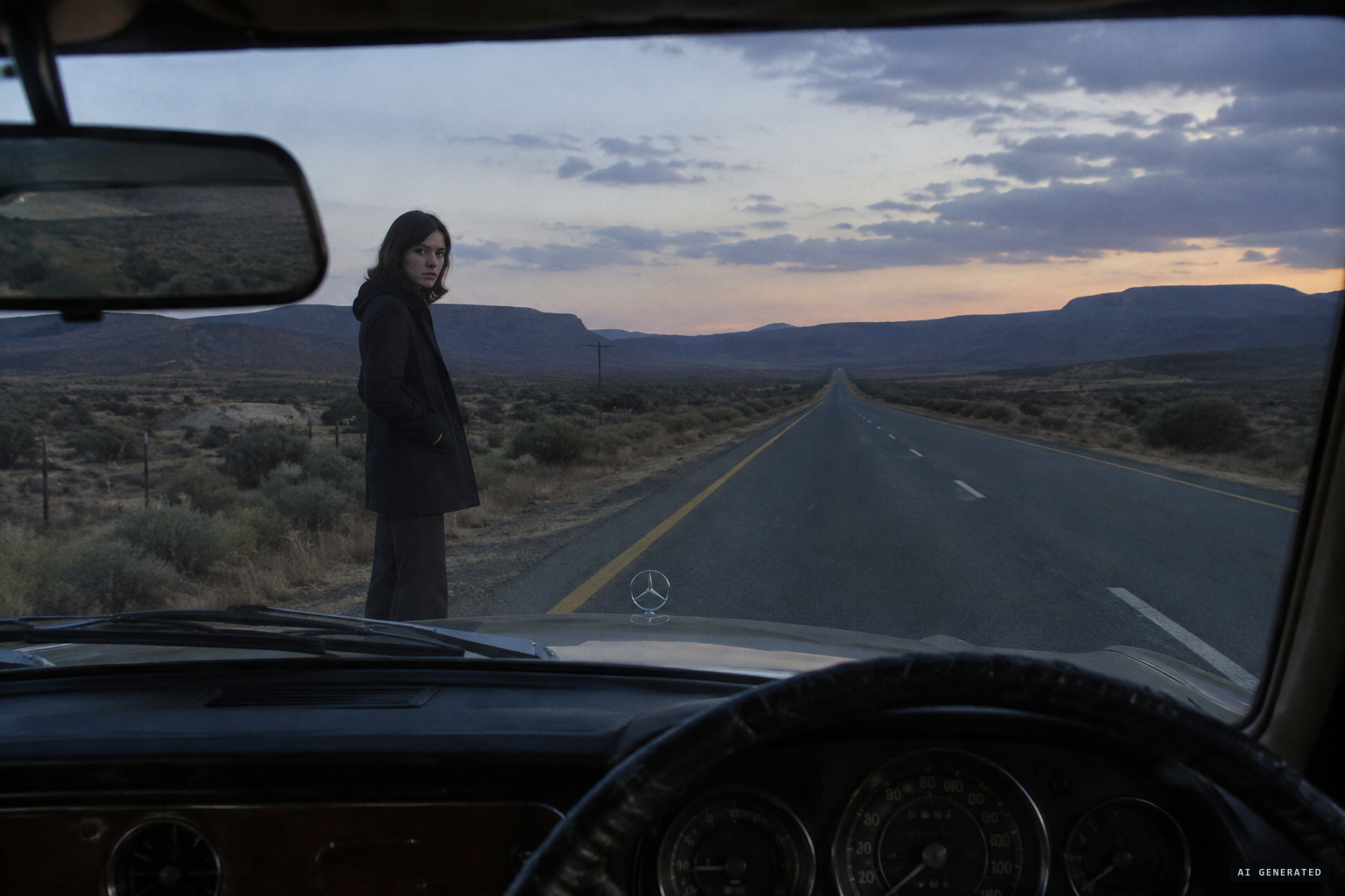 Anton le Grange sees a girl standing at the side of the road