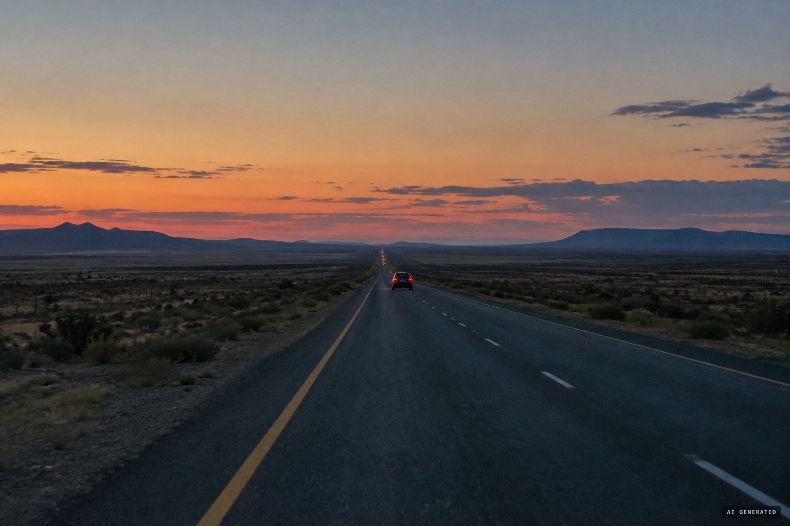 The monotonous straight highway blamed for disorienting tired travellers