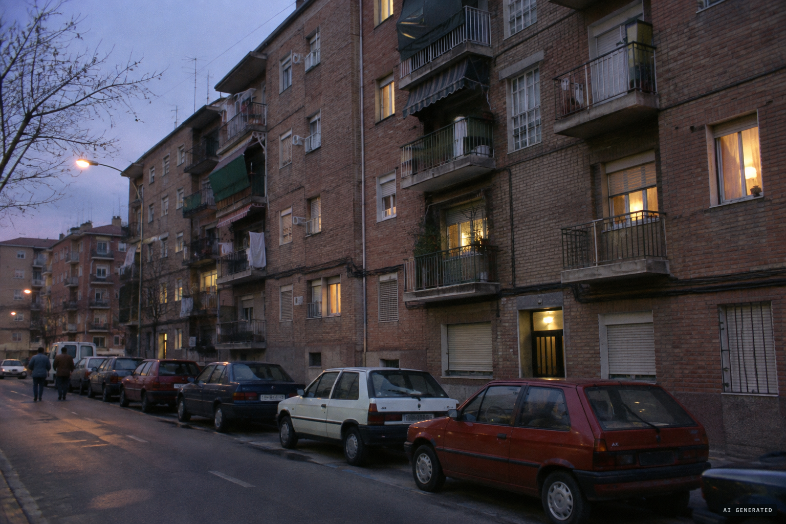The family flat at Calle Luis Marín 8, Puente de Vallecas