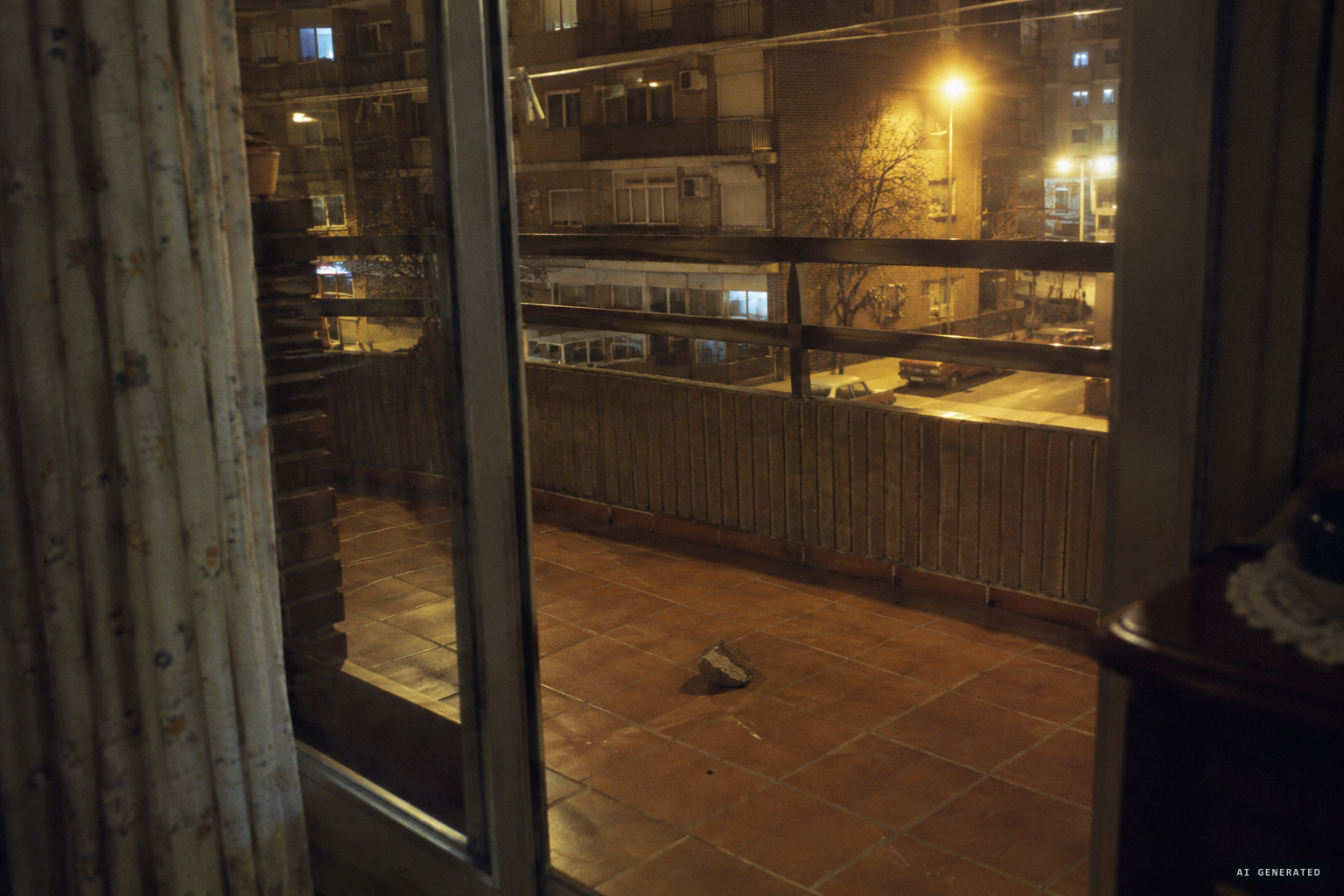 Ricardo said he threw a stone onto the terrace to impress the police