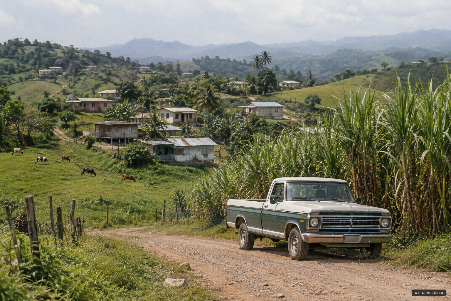 Moca, a farming municipality in northwestern Puerto Rico, 1975