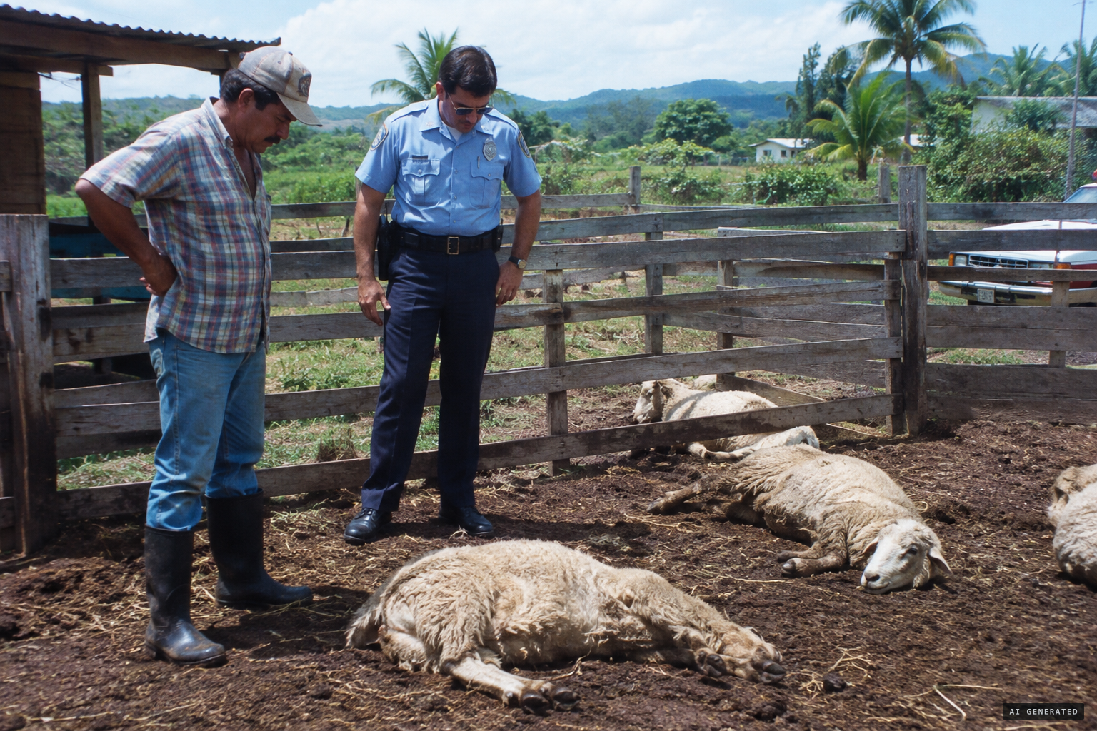 Eight sheep found with puncture wounds in Canóvanas, 1995