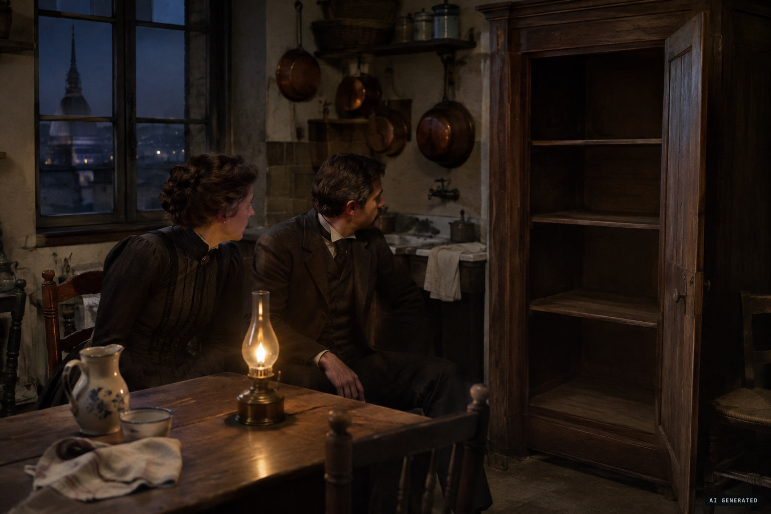 The owners keep watch all night, yet the bottles still vanish from the cupboard.