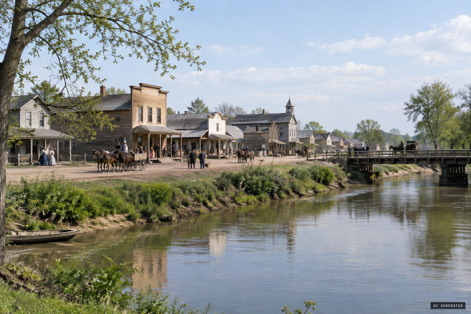 Watseka, Illinois, a small town on the Iroquois River