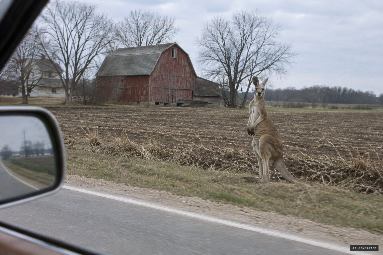 A kangaroo where none belongs: Waukesha County, April 1978
