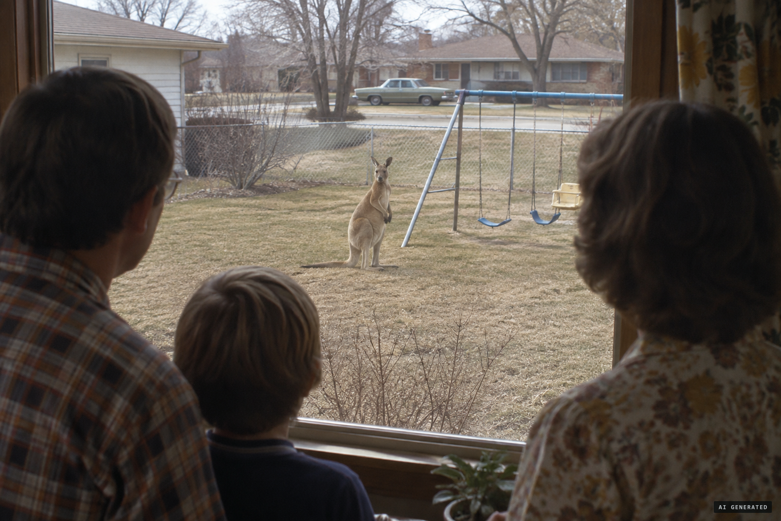 A Town of Pewaukee family sees the animal in their backyard