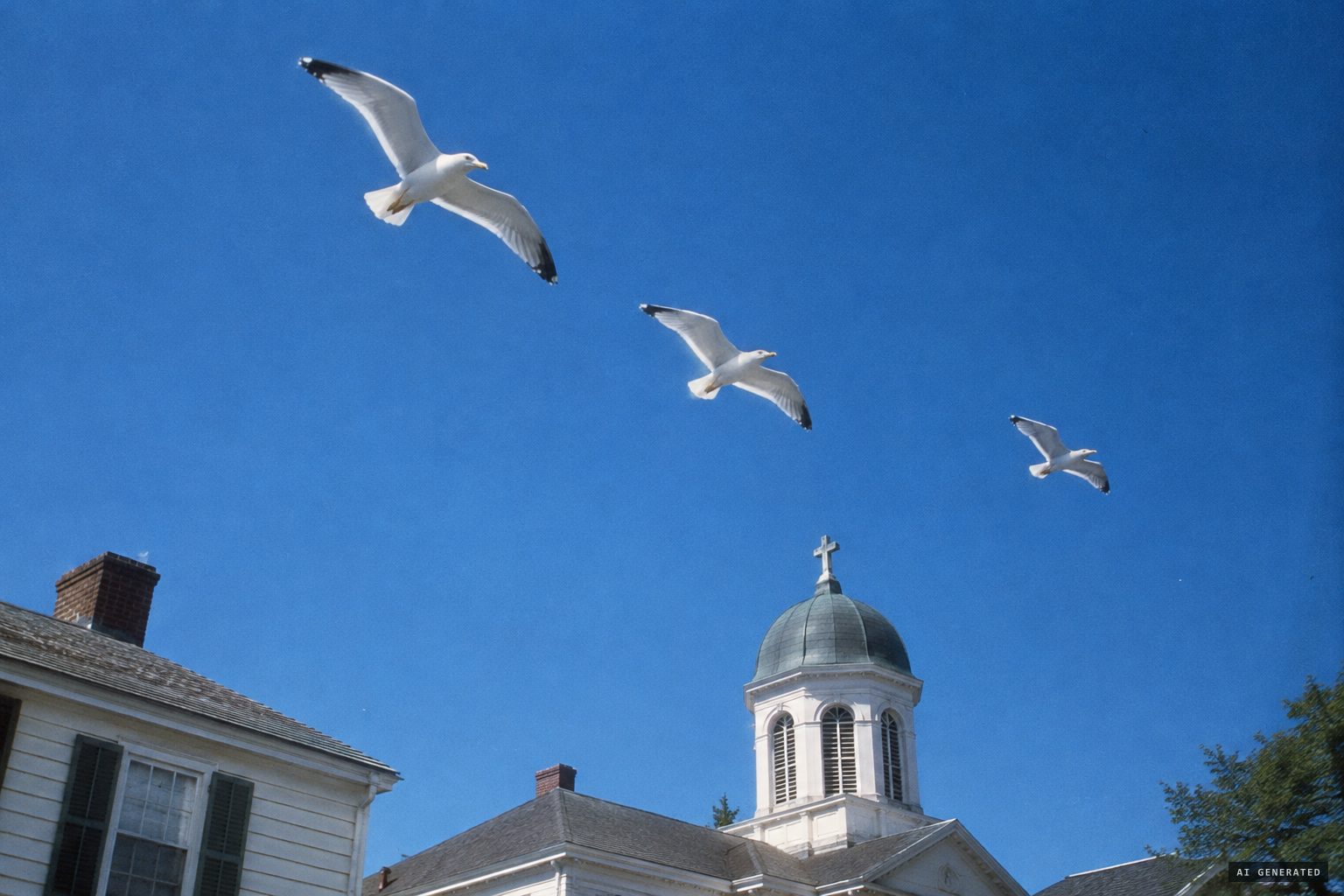 A "trinity of white sea gulls" heralds the enshrinement