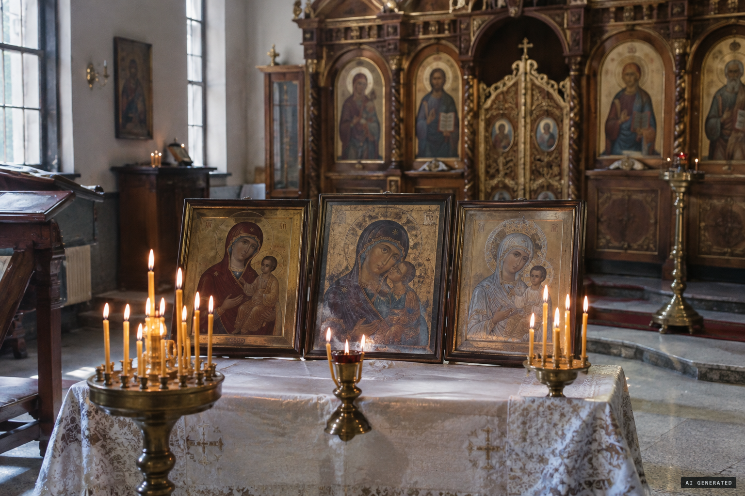 Three weeping icons from private homes, all taken to St. Paul's