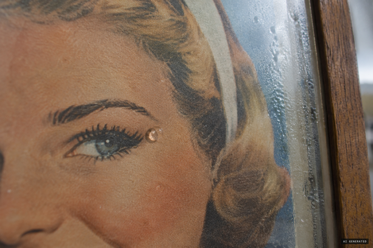 Oil or condensation? The paper print was never tested