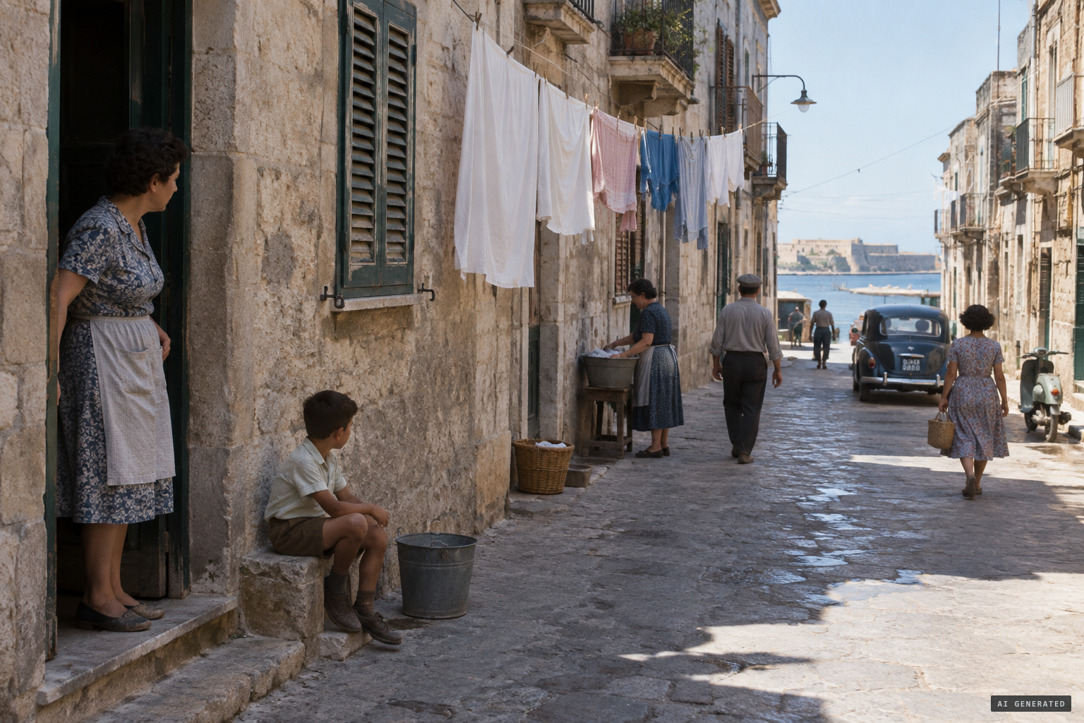 Via degli Orti di San Giorgio, a working-class street in Syracuse