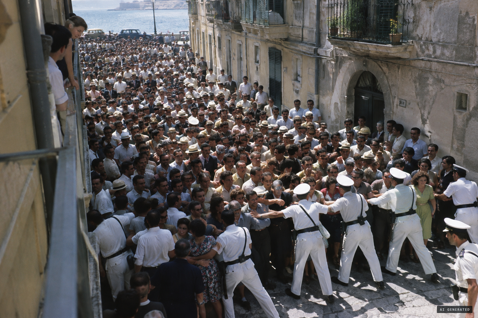 Crowds grow dizzyingly; the police cannot disperse them
