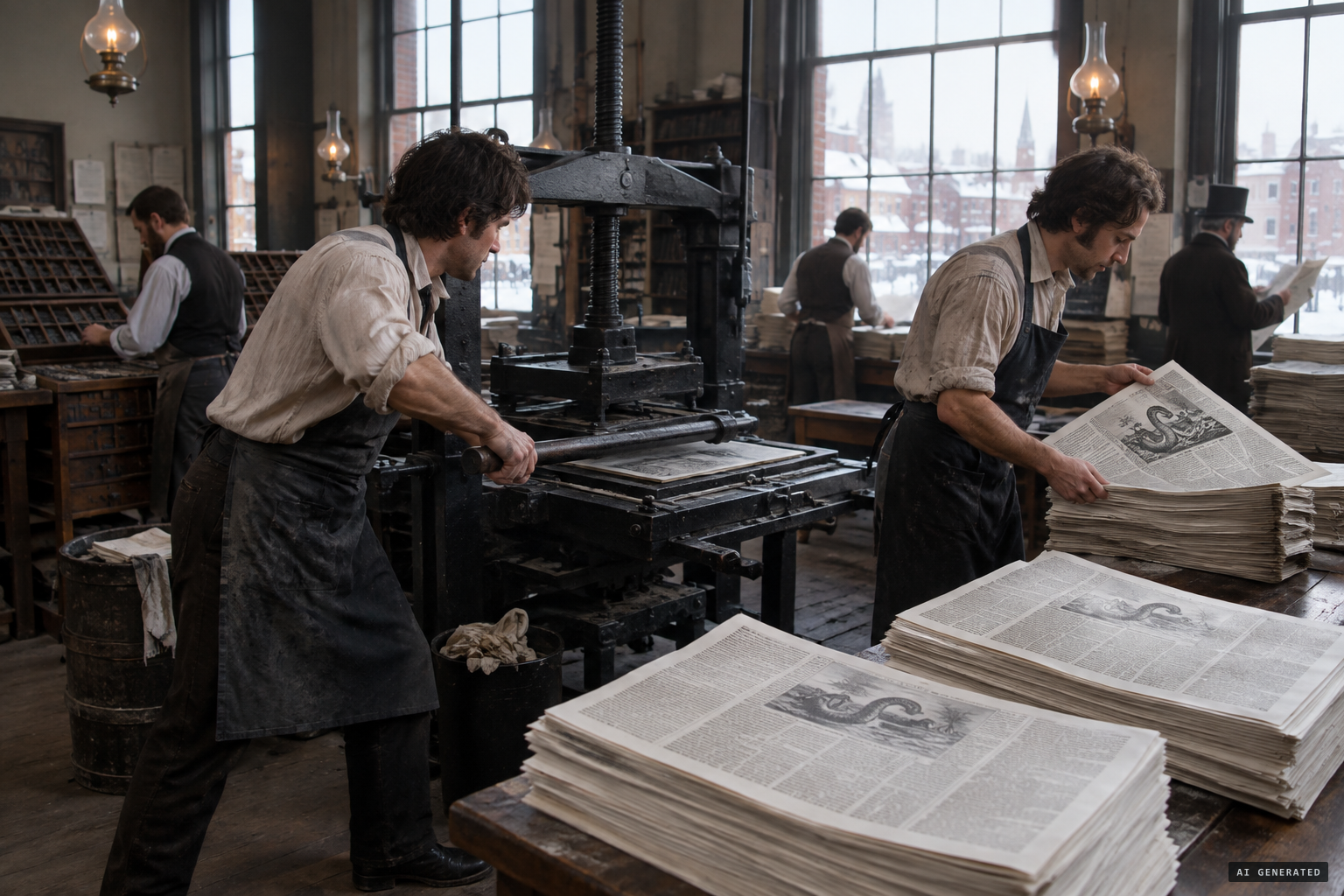 The New York Tribune prints the account, and it travels fast