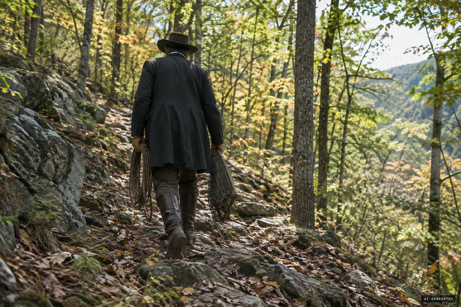 About September 15, Broyler starts into the mountains to make the capture