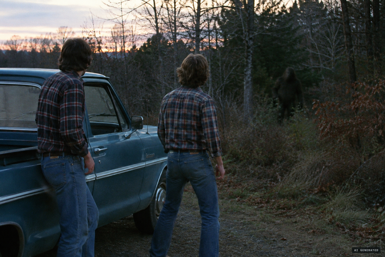 July 1972: Wayne Hall and David Chapman watch an 8-foot hairy figure for 45 minutes