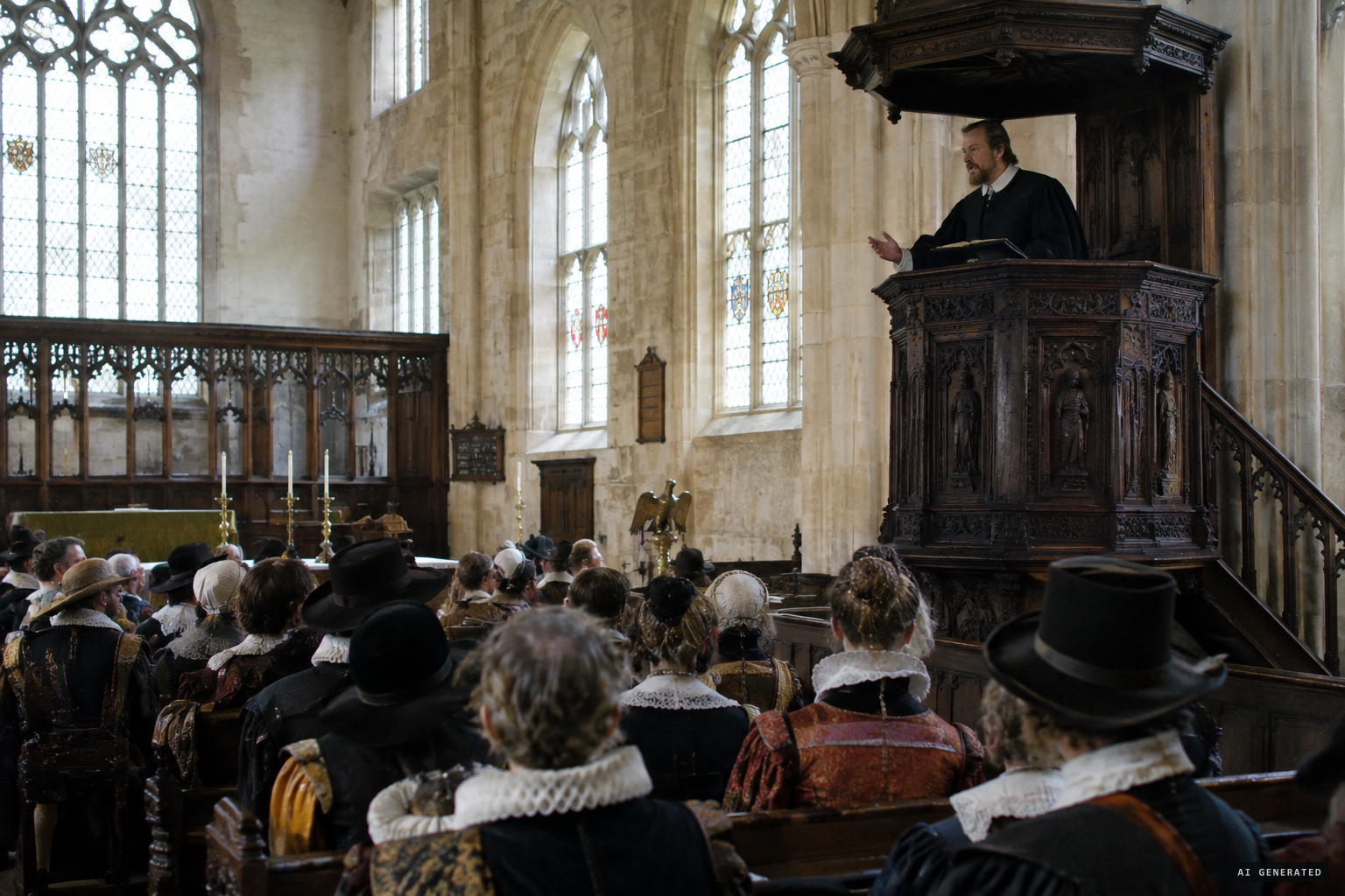The annual sermon against witchcraft at All Saints', Huntingdon, funded by the Samuels' property