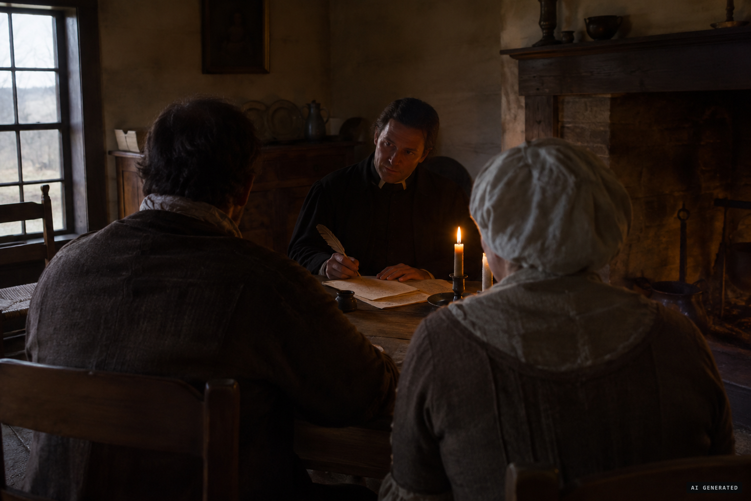 Fr. Demetrius Gallitzin examines the witnesses