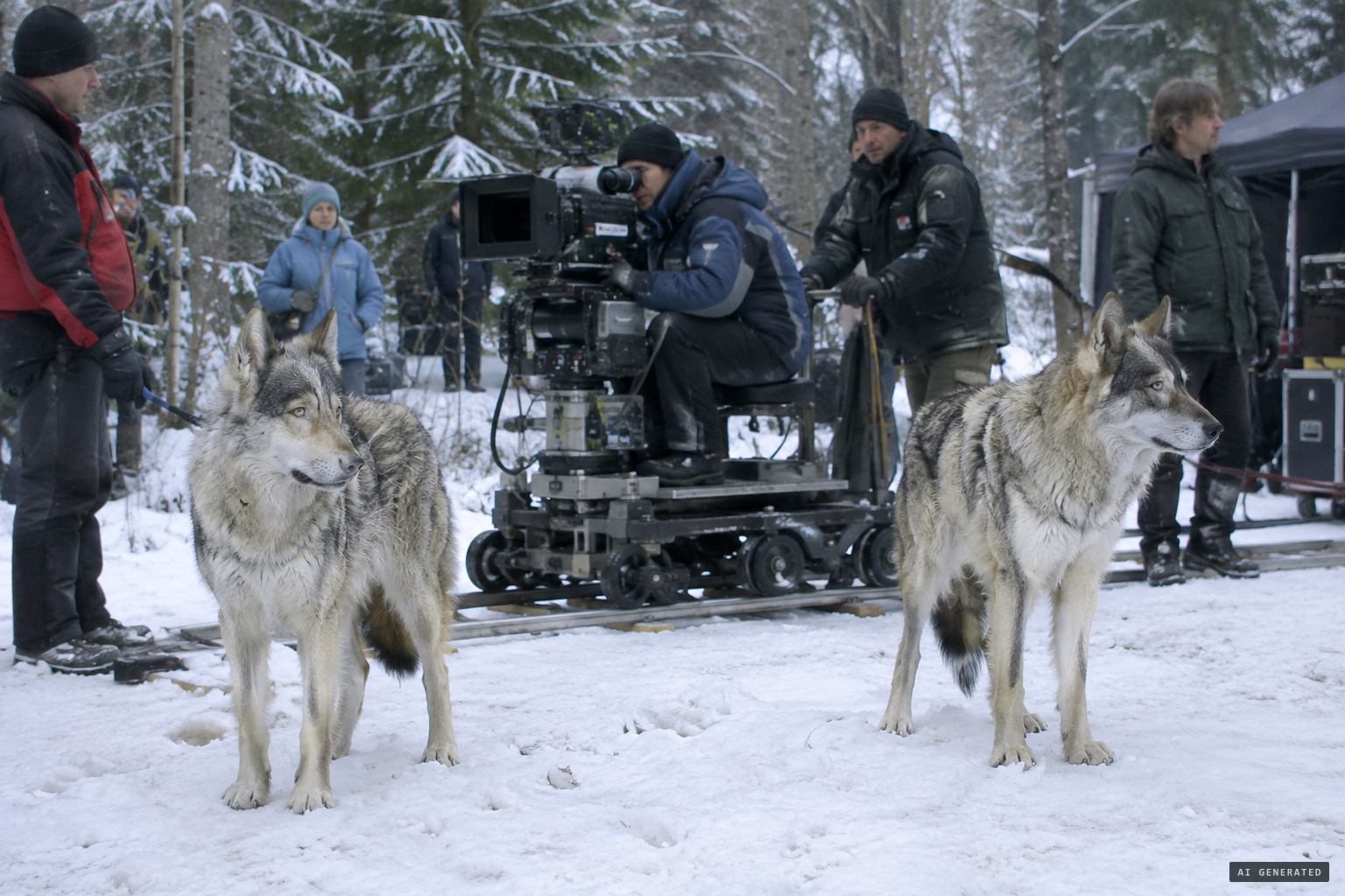 Czechoslovakian Wolfdogs play the wolves in the 2005 BBC drama