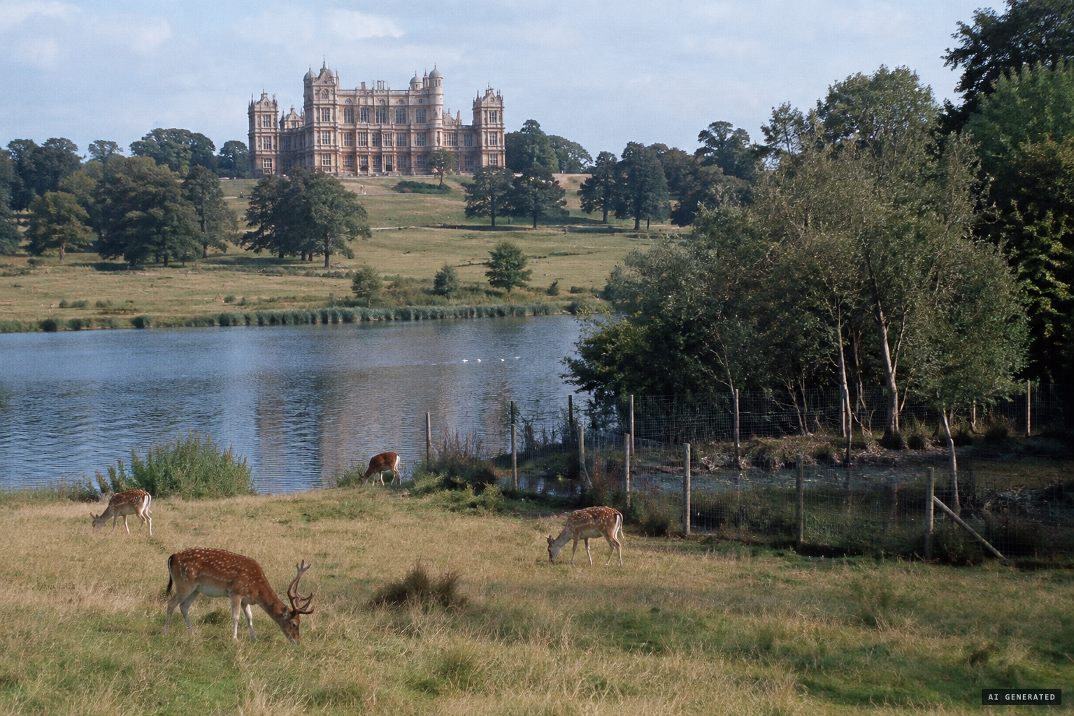 Wollaton Park and the fenced boggy woodland the children called the Swamps