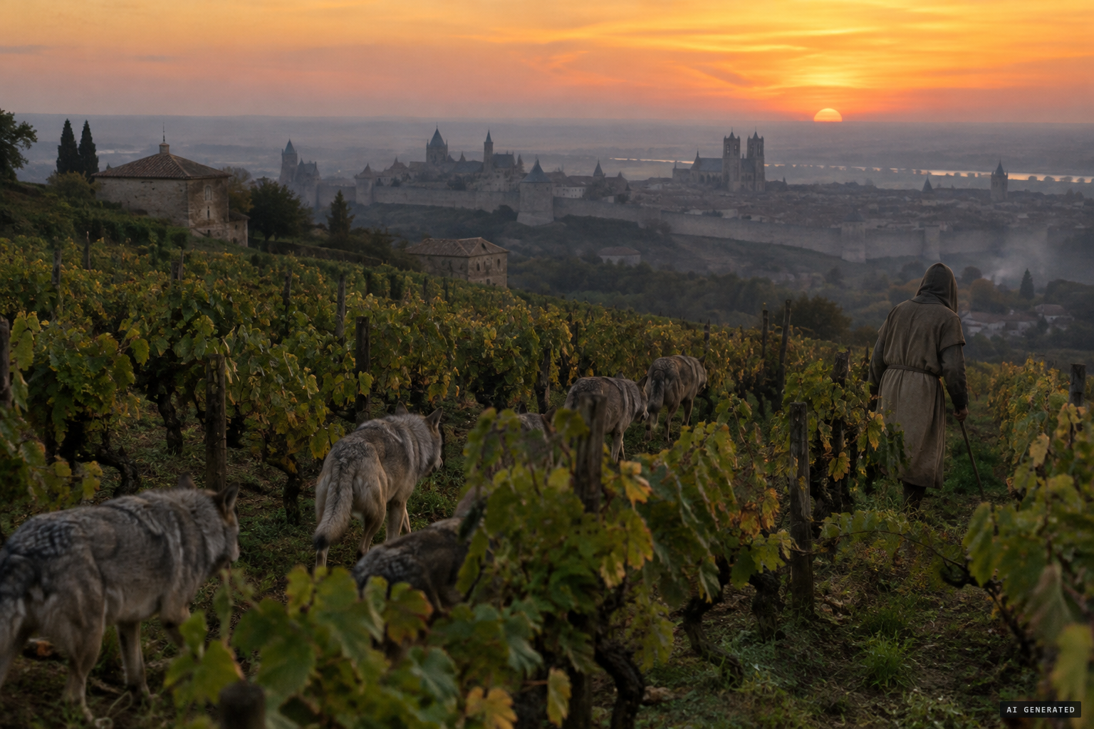 September 1439: wolves hunting people in the vineyards between Montmartre and the Porte Saint-Antoine