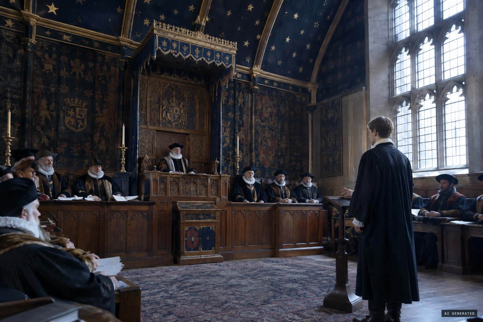 The Star Chamber sentences Darling, now an Oxford student, in 1603