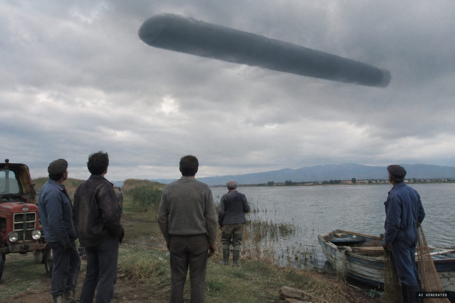 3 October 1985, near Komotini: a dark cigar moving slowly