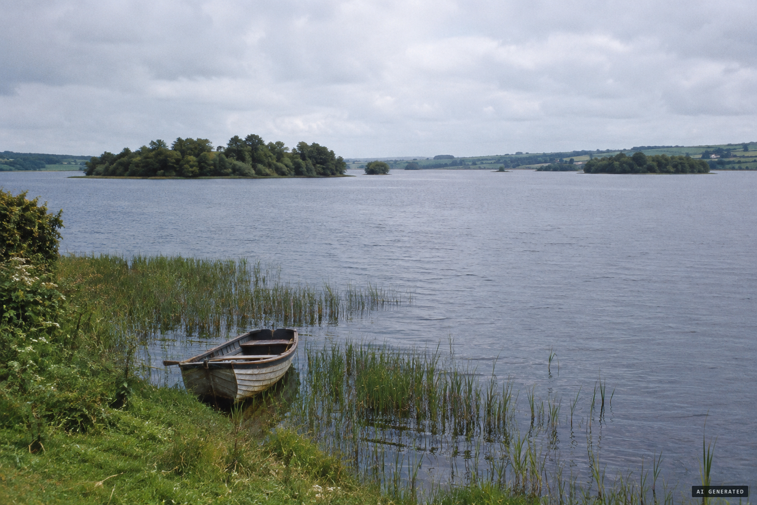 Lough Ree, one of the great lakes of the Shannon