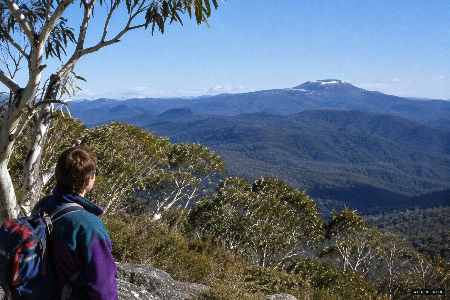 The Brindabella Ranges and Mount Franklin on Canberra's western edge