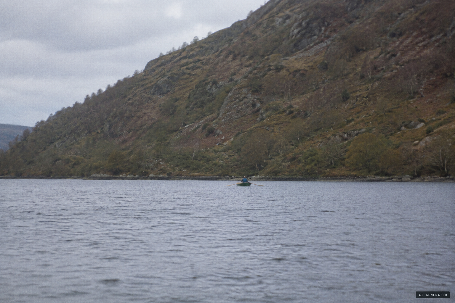 Binns suggests a man in a boat