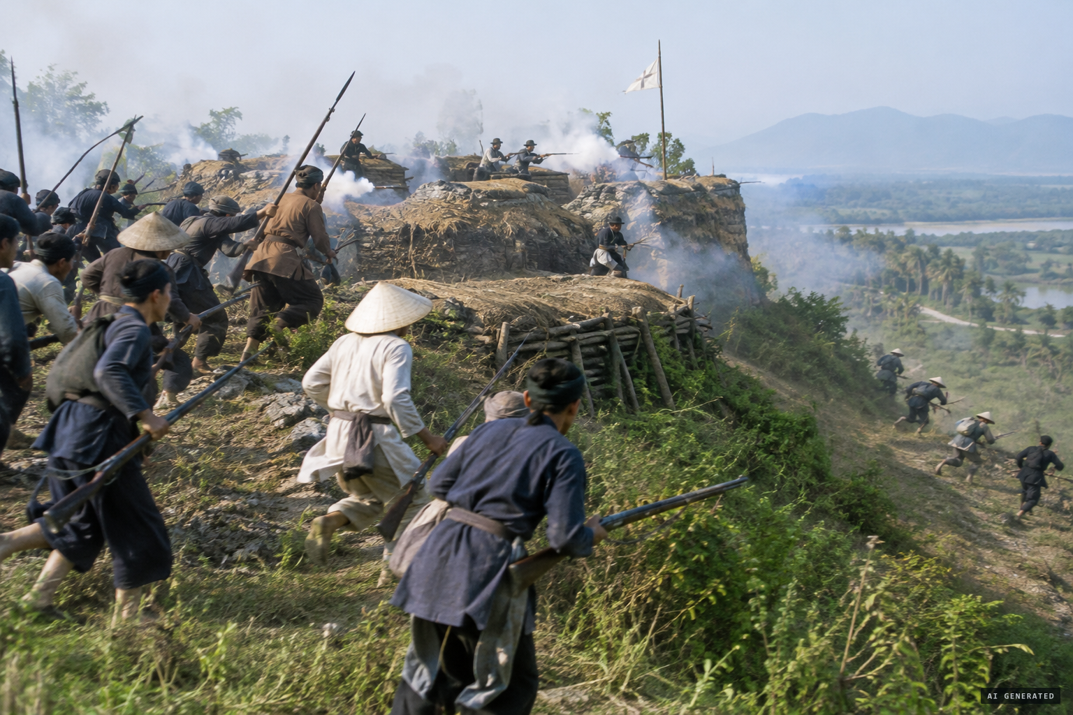The Christians take the attackers' post on Bửu Châu hill