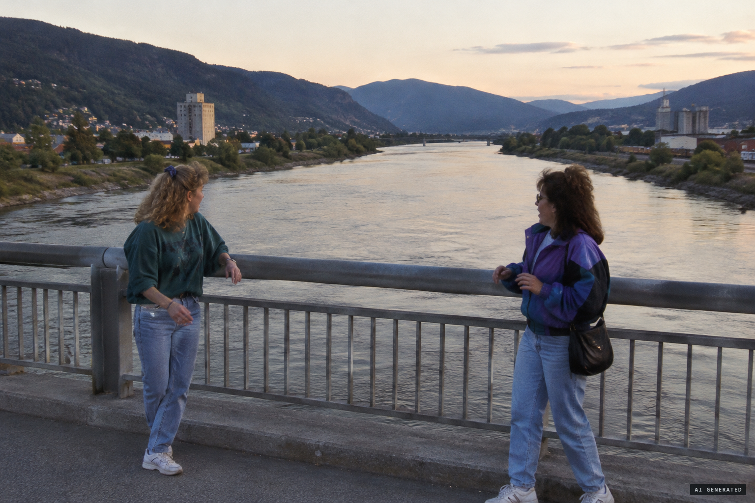 The two strangers look at one another in awe, before the fireworks began