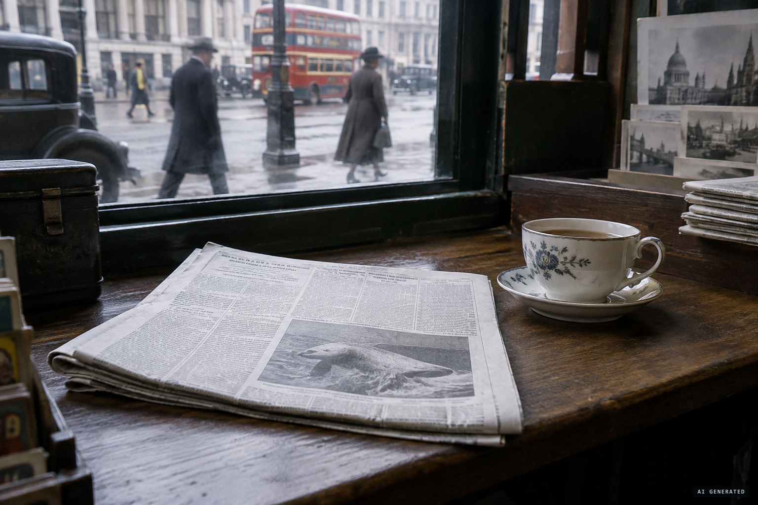 The London Daily Mail carries the story in December 1924