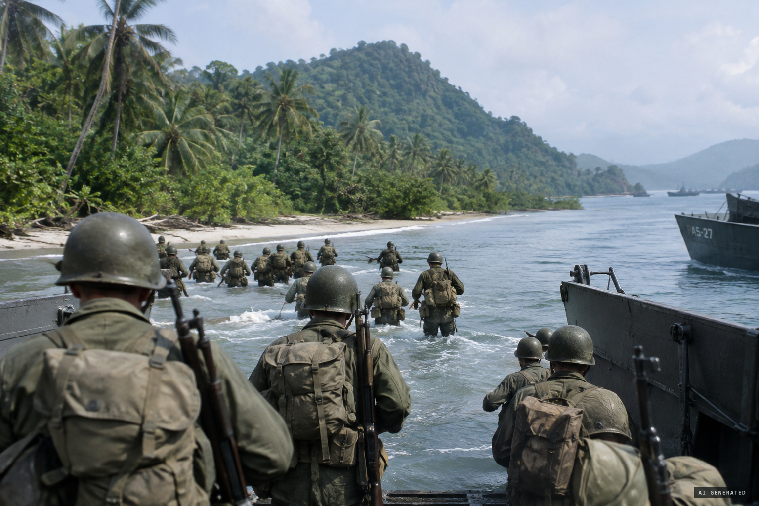 The 1st Marine Division lands on Tulagi, 7 August 1942
