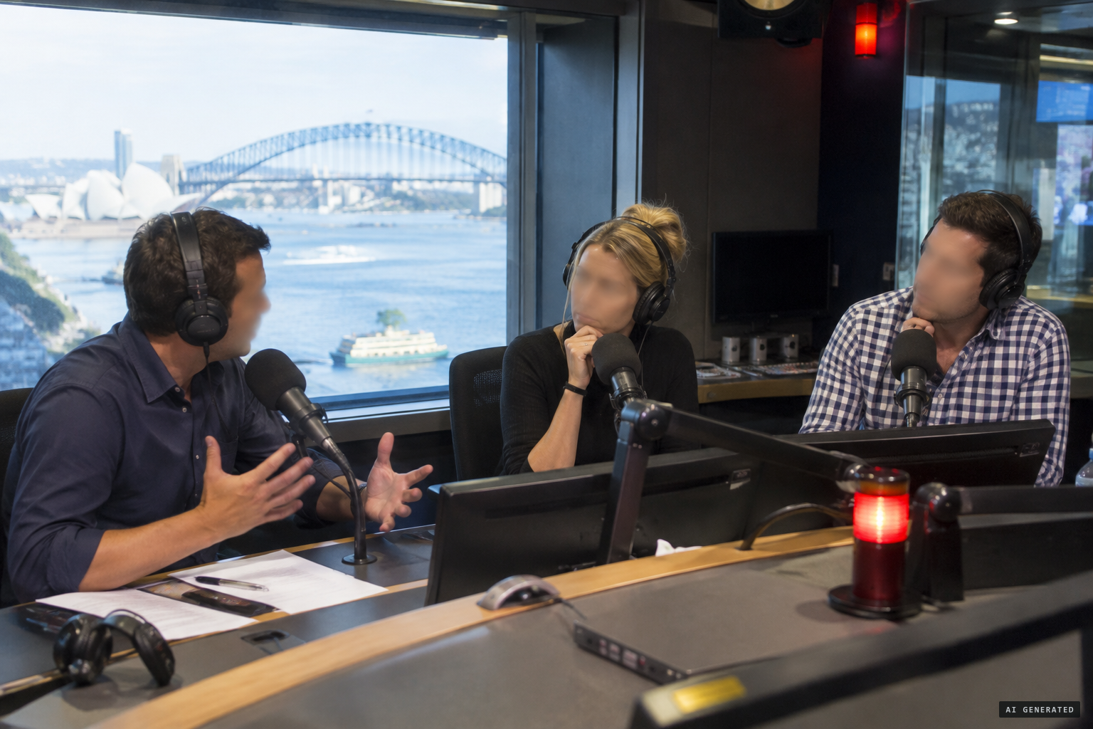 The panther announced on 2DayFM breakfast radio, to unconvinced co-hosts
