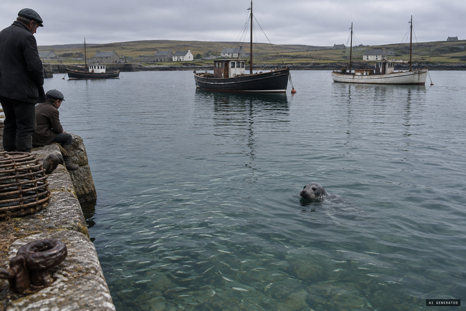 Others thought it an extra large seal, drawn by the sillocks swarming in Elwick Bay