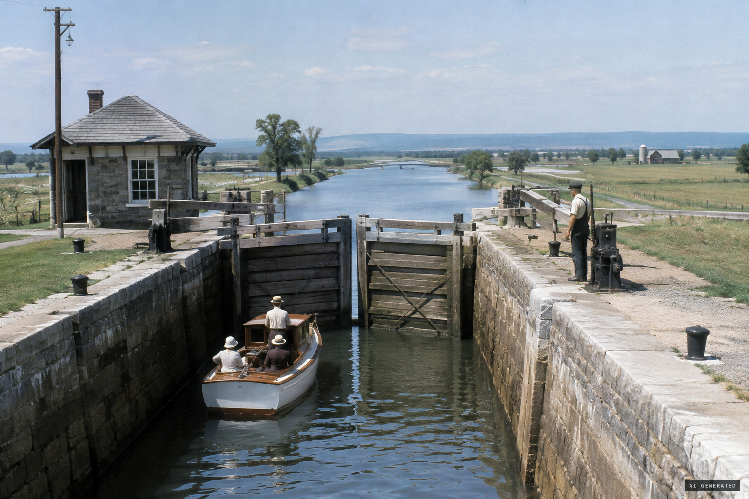 The lakes are in fact joined at their northern ends by the Cayuga-Seneca Canal