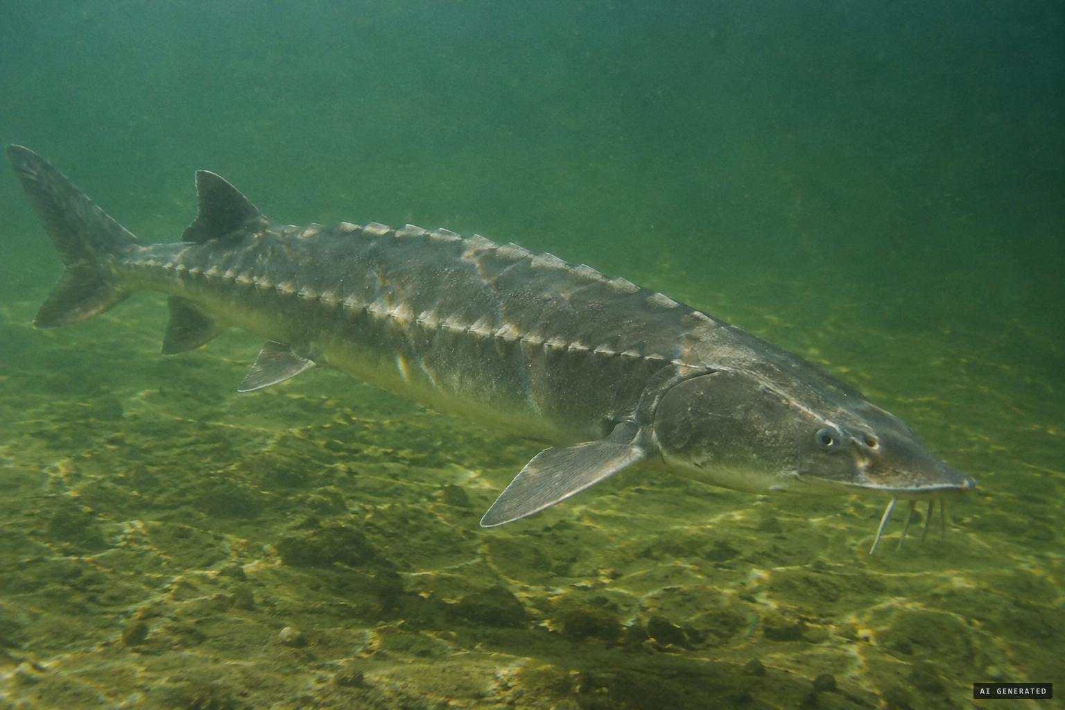 The lake sturgeon, still living in the lake in 1929
