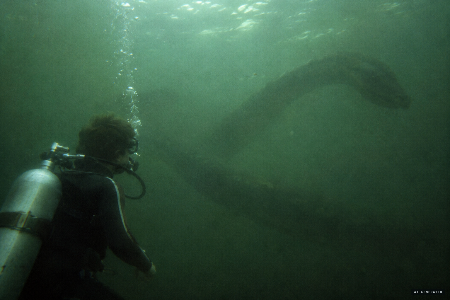 Diver Jack Marshall's 'Cayuga Katie,' spring 1979