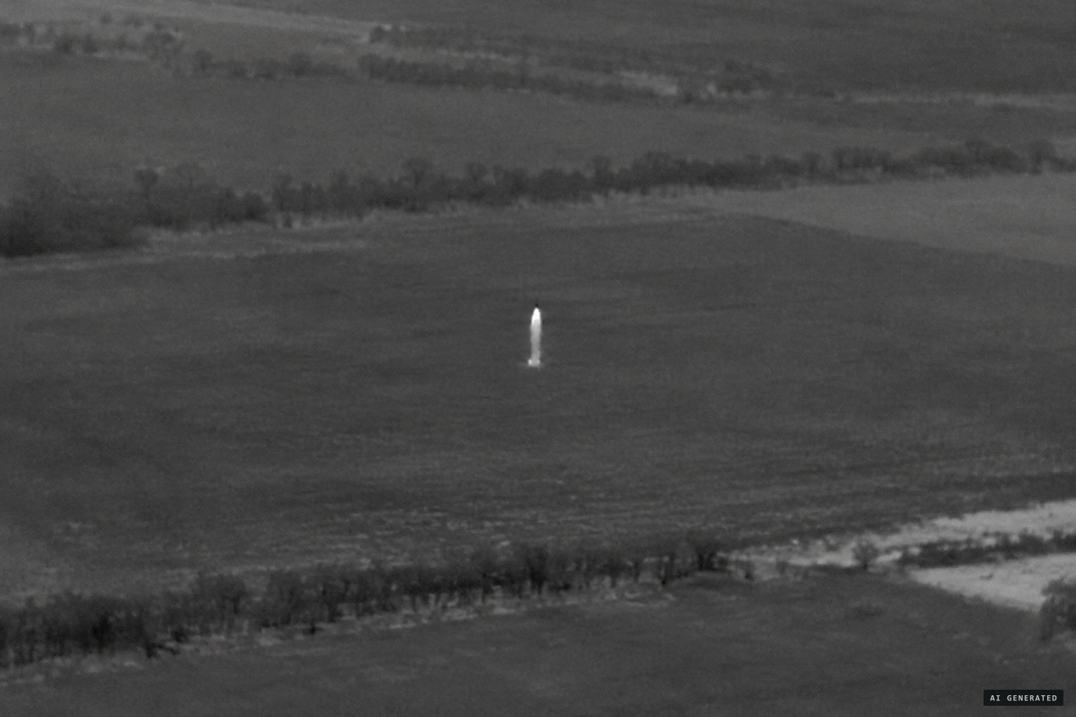 A single object, shaped like a cigar, oriented vertically