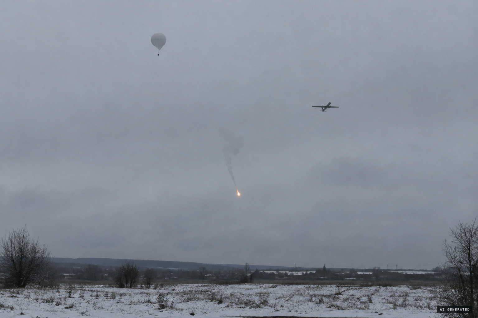 Most cases resolve as drones, balloons, clouds or Russian decoys