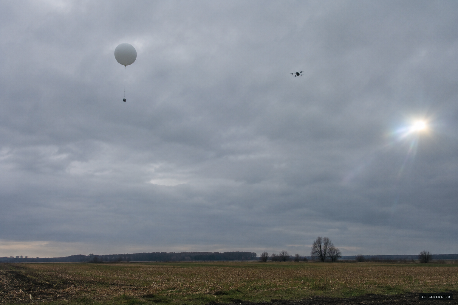 Mundane causes: glare, drones, balloons and clouds are ruled out first