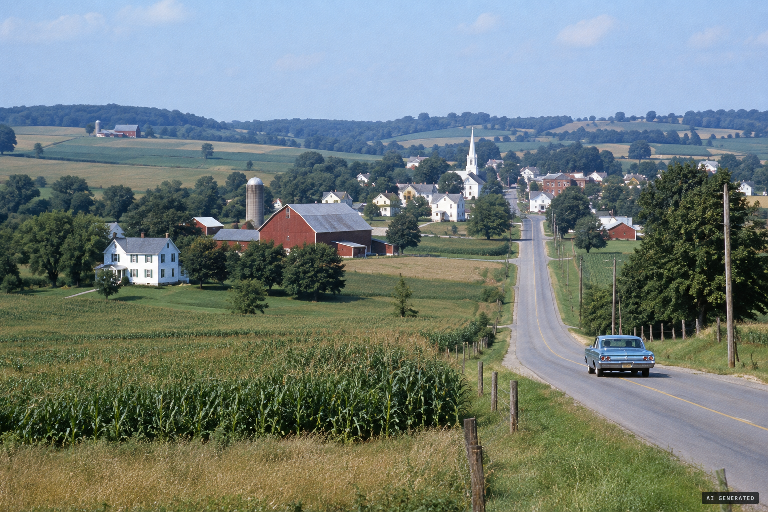 Farm country around Union, Colerain Township, Lancaster County