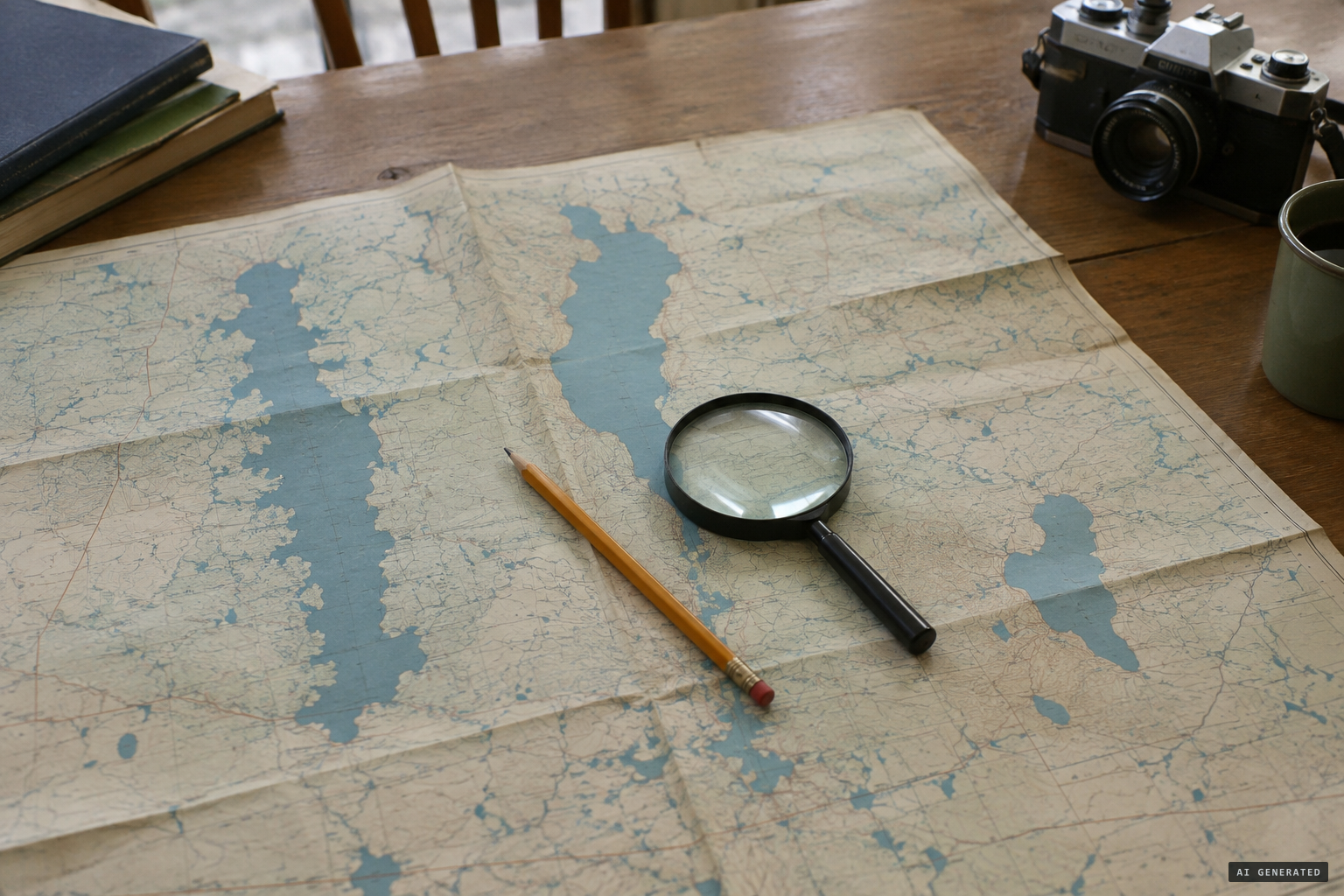 The story's geography drifts between Cedar Lake and Lake Manitoba