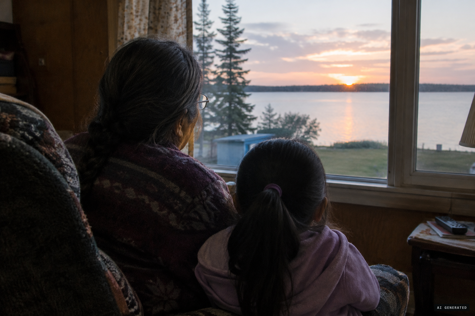 A Chemawawin Cree grandmother tells of a snake that lived in the water