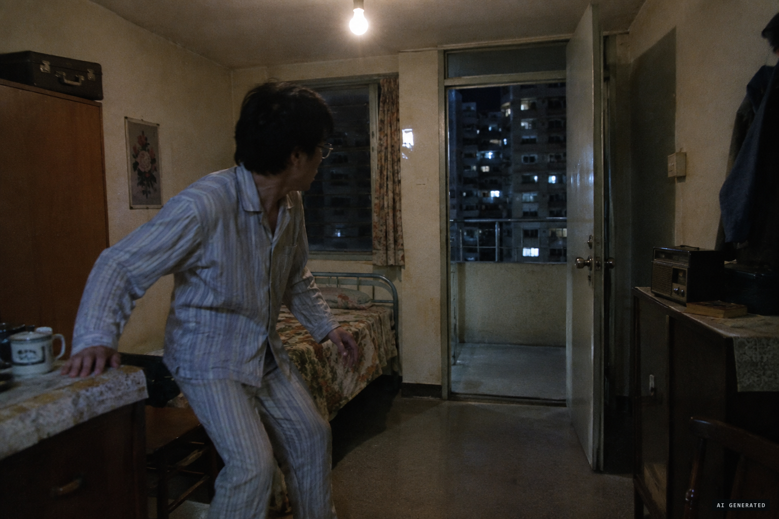A resident wakes in the night and feels what seems like an earthquake