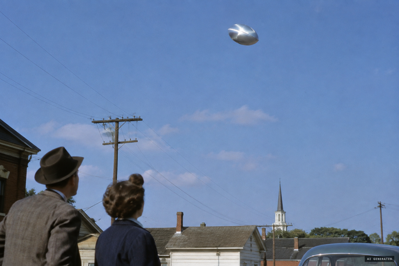 The separate sighting: a shiny 'flying golf ball,' probably a balloon