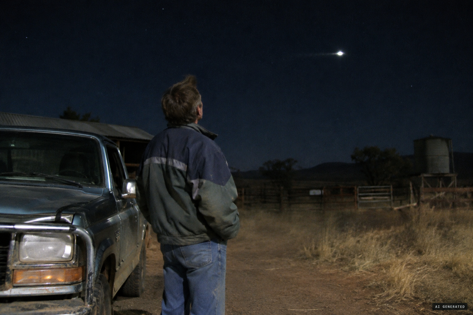 The lights were not silent: a noise like a helicopter or a Beetle engine