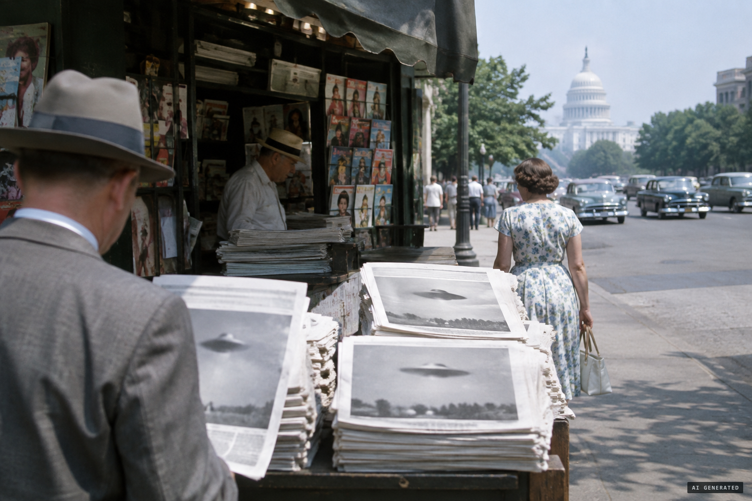 The summer of 1952: saucer reports pour in and the lights come to the capital