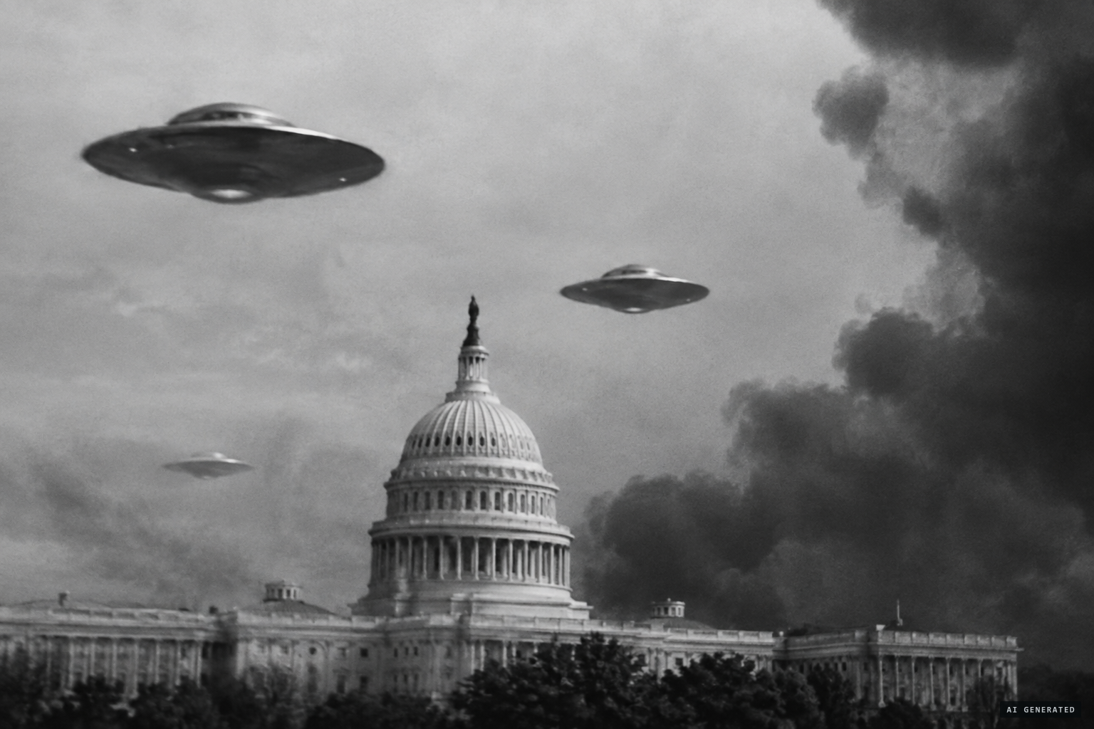 1956: Earth vs. the Flying Saucers sends saucers against Washington