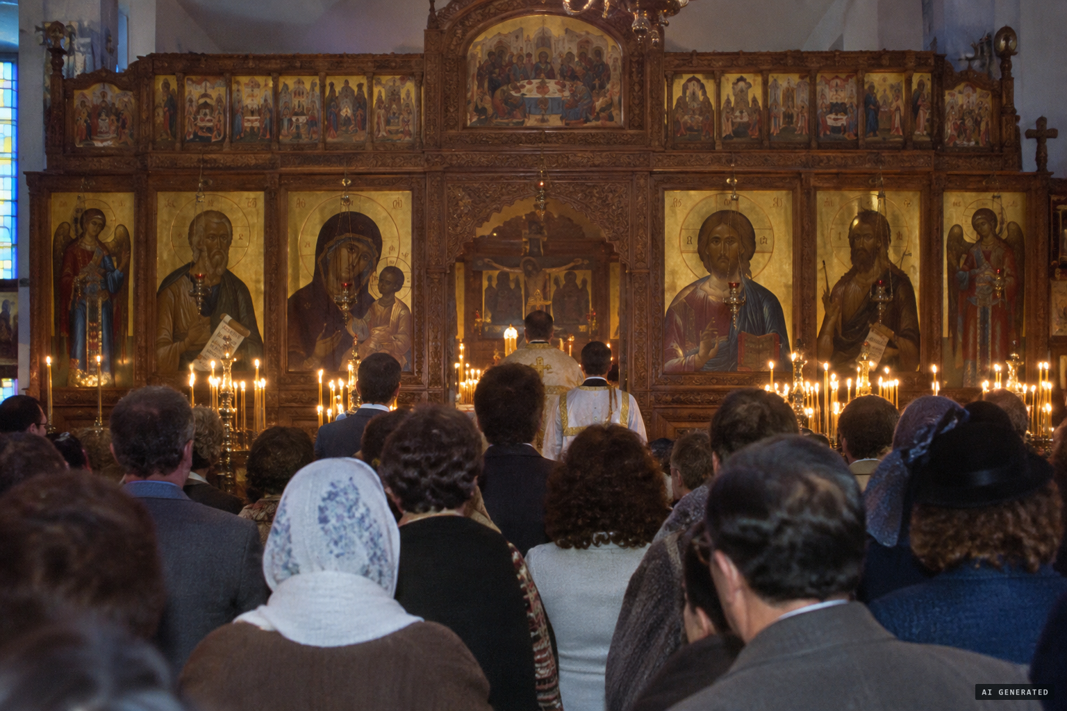 In a crowded, candlelit church, only Mary wept